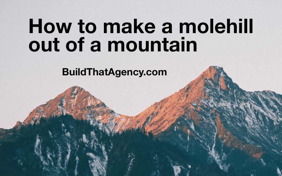 Make a Molehill Out of a Mountain